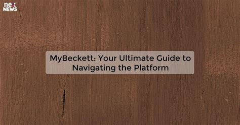 mybeckett|MyBeckett Video Guides .